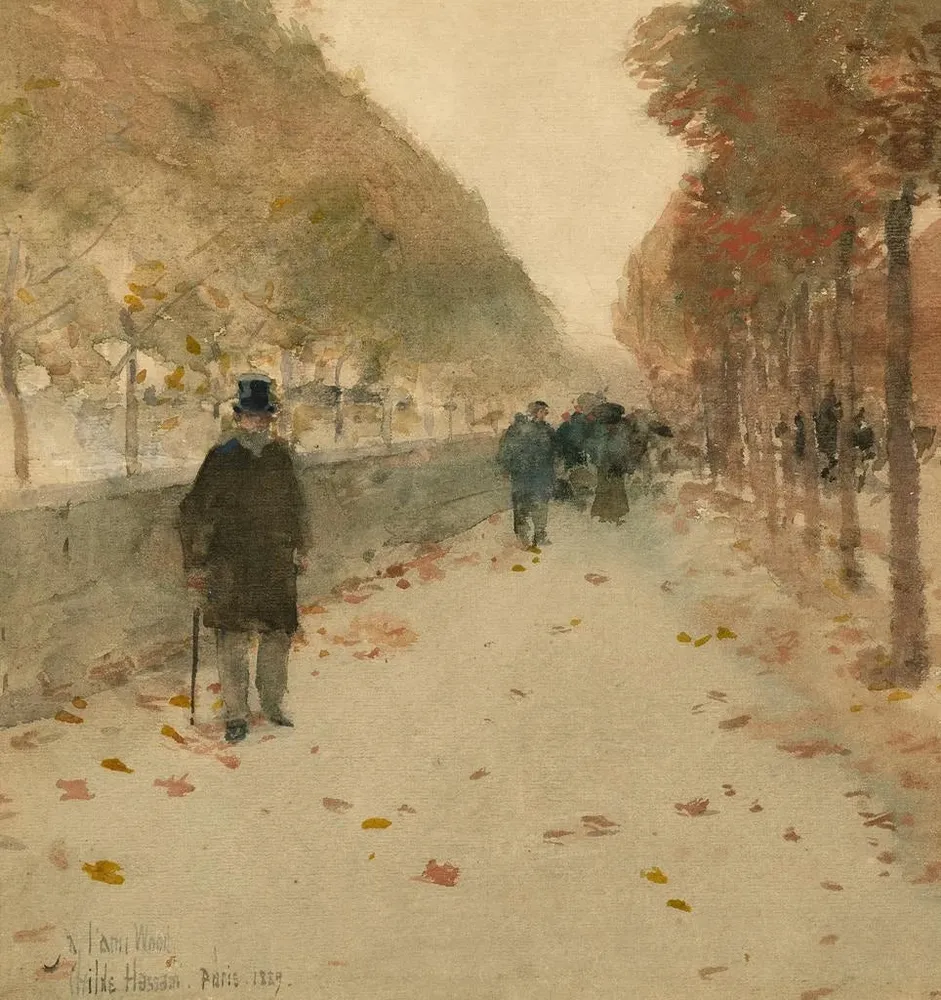 Tableau Quai du Louvre - Childe Hassam | Reproduction Artem Legrand