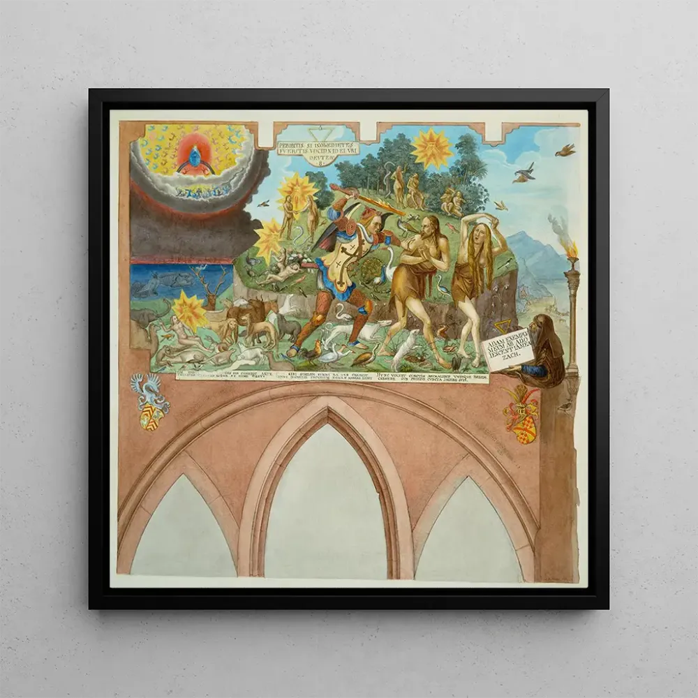 Tableau Ratgebs Scènes de la Genèse au couvent des Carmes à Francfort-sur-le-Main - Johann Balthasar Bauer | Reproduction...