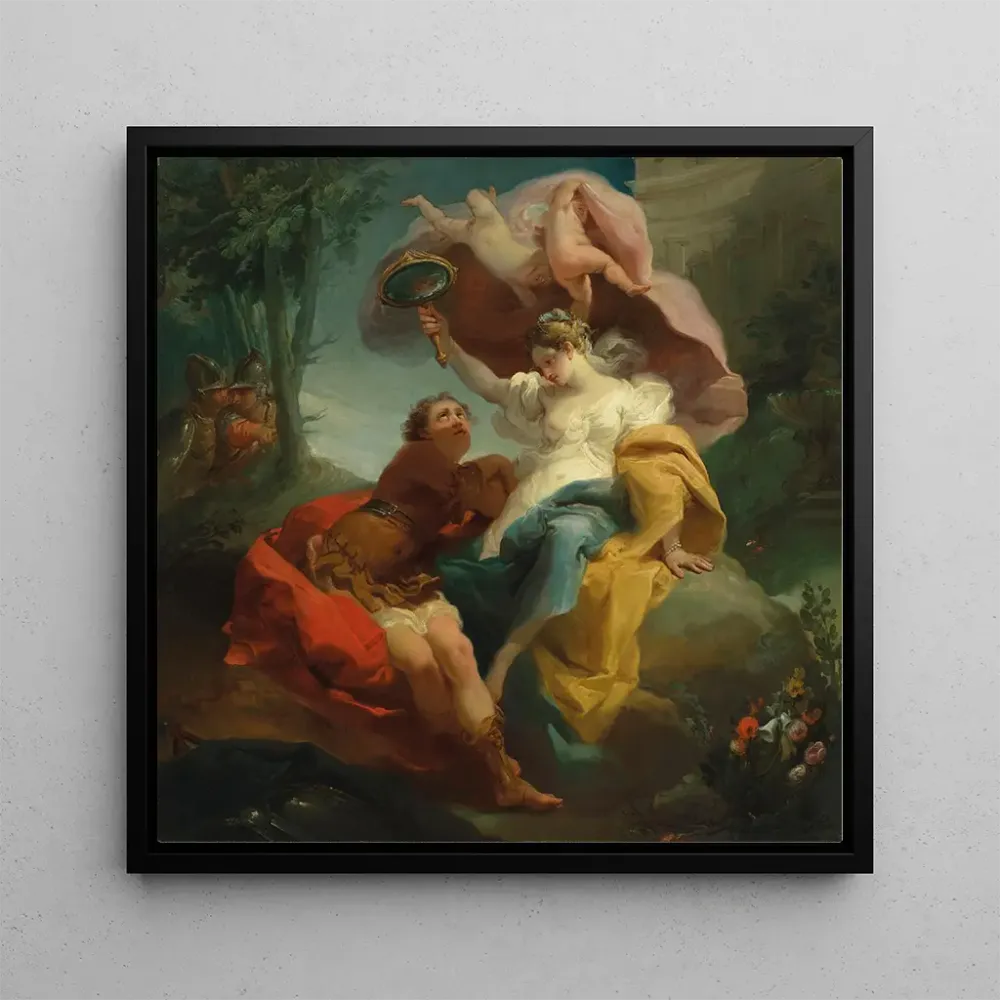 Tableau Rinaldo et Armida dans le jardin des délices - Gaetano Gandolfi | Reproduction Artem Legrand