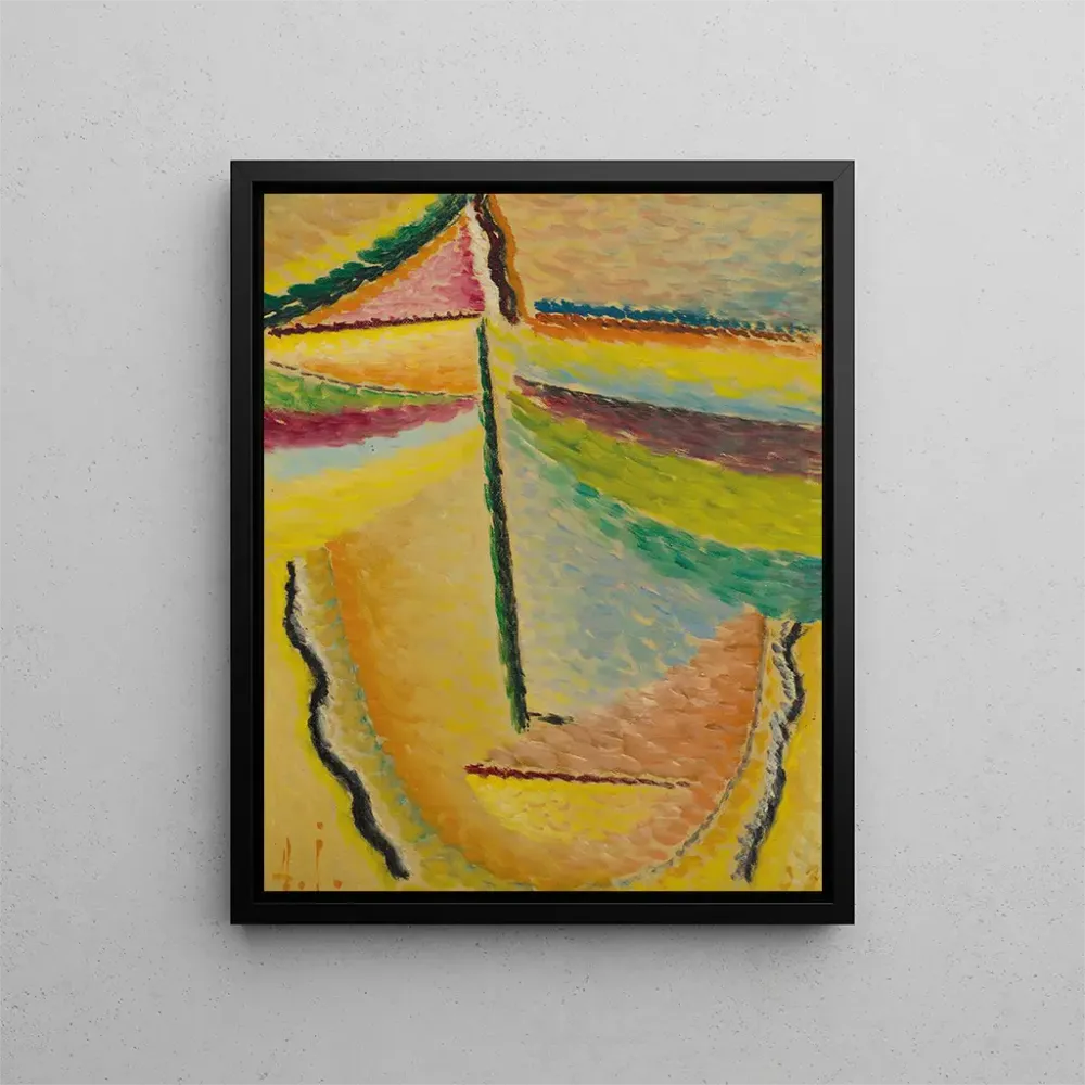 Tableau Résumé Tête L'Ange Gardien - Alexej von Jawlensky | Reproduction Artem Legrand