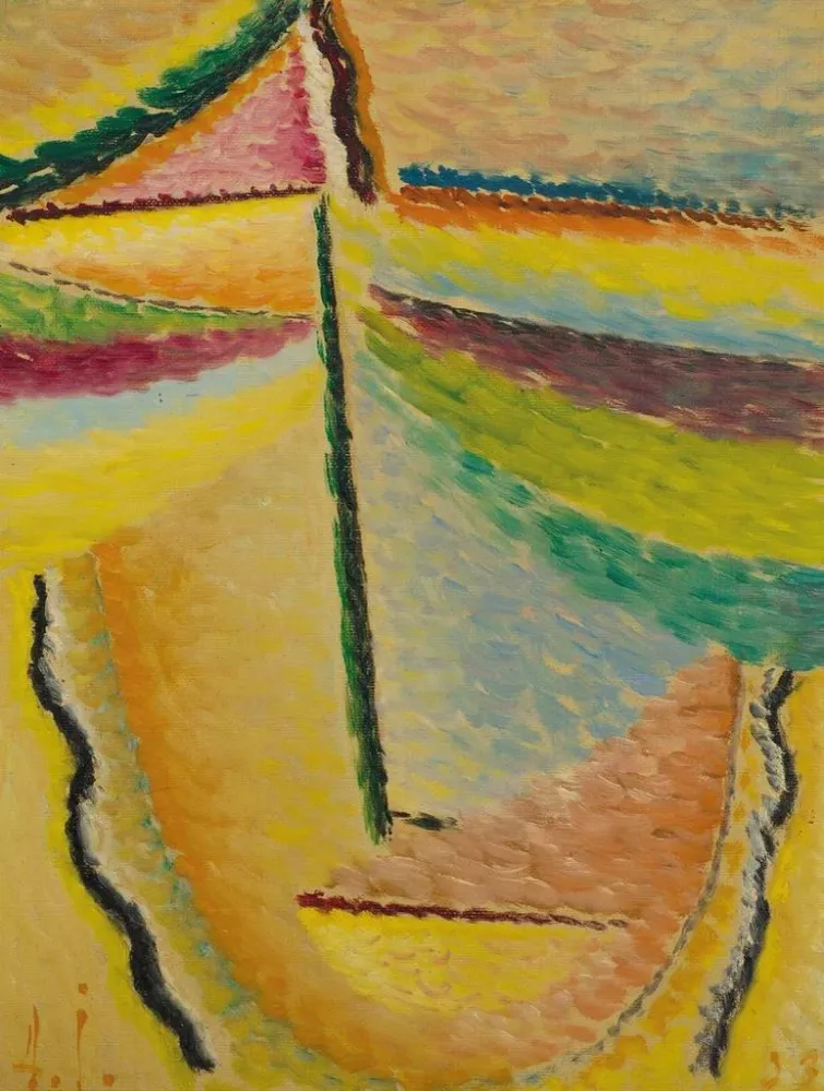 Tableau Résumé Tête L'Ange Gardien - Alexej von Jawlensky | Reproduction Artem Legrand