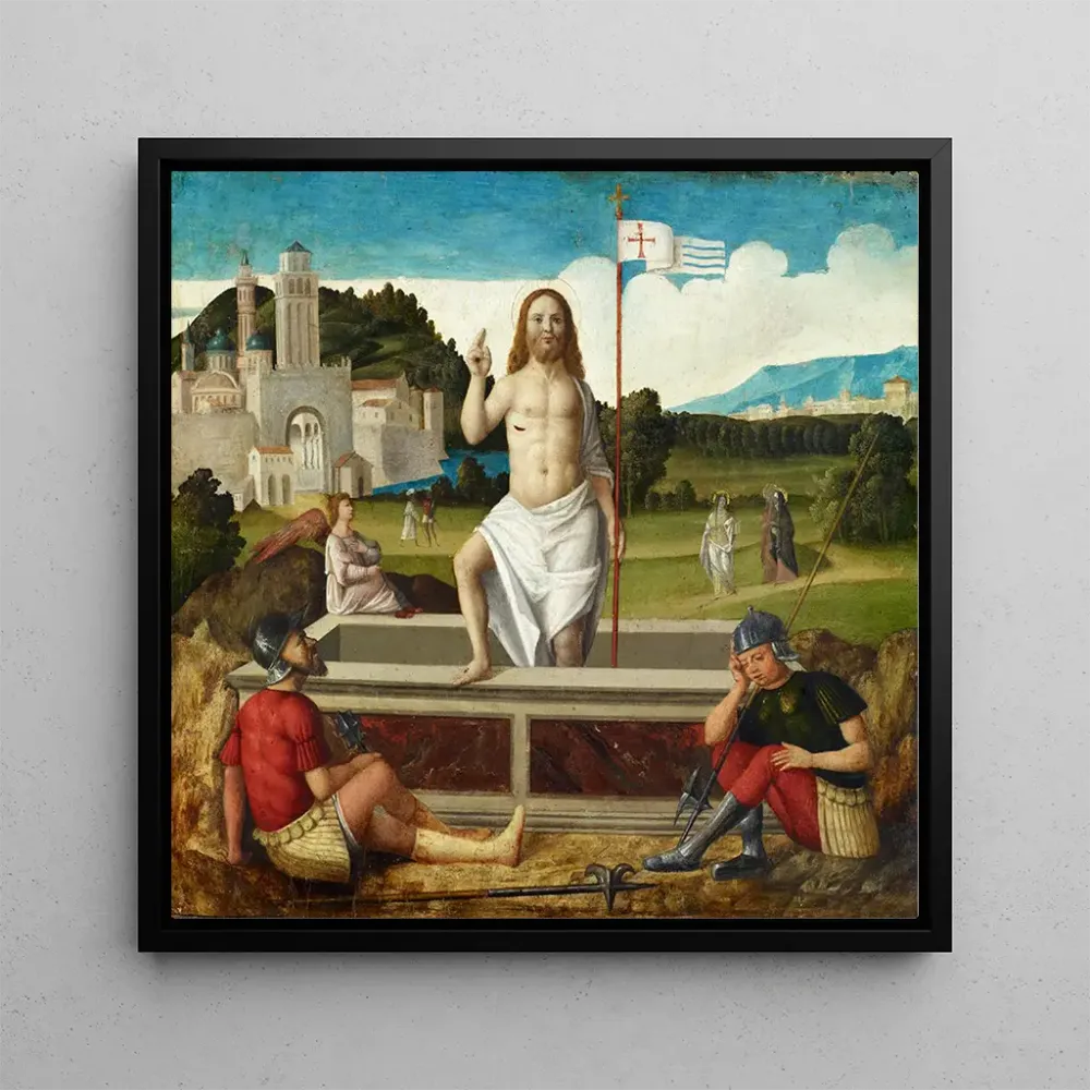 Tableau Résurrection du Christ - Francesco Di Simone Da Santacroce | Reproduction Artem Legrand
