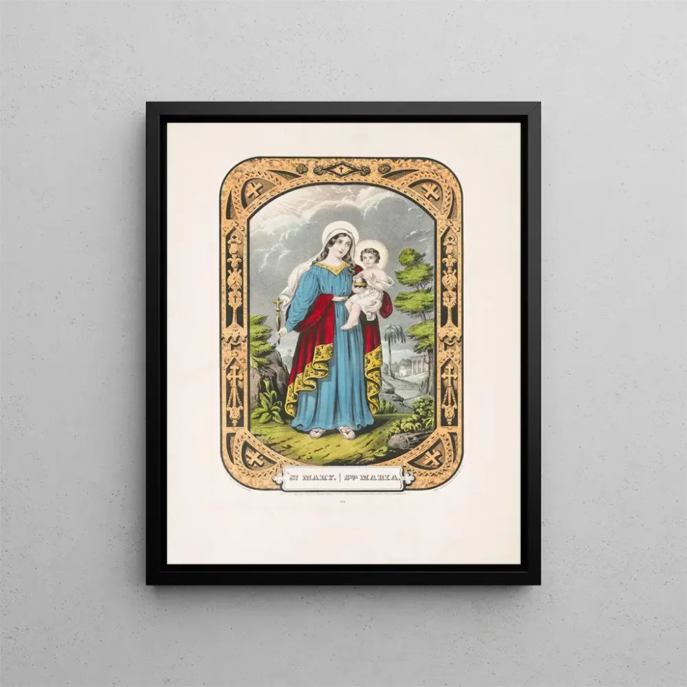 Tableau Sainte Marie - Currier & Ives | Reproduction Artem Legrand