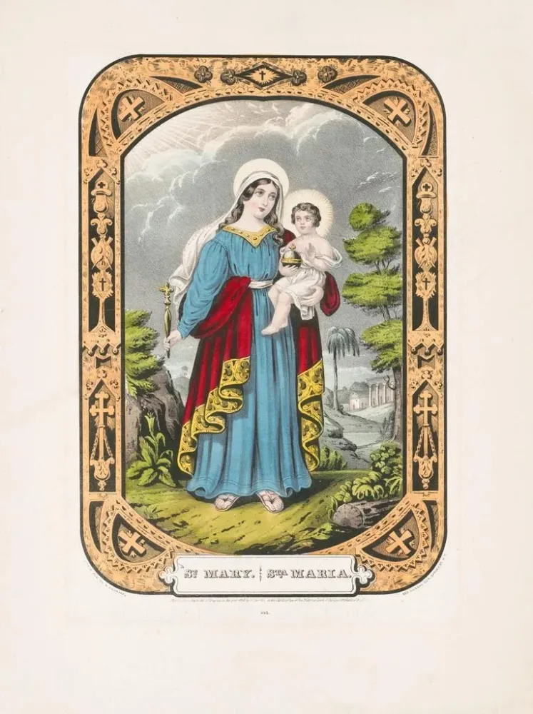 Tableau Sainte Marie - Currier & Ives | Reproduction Artem Legrand