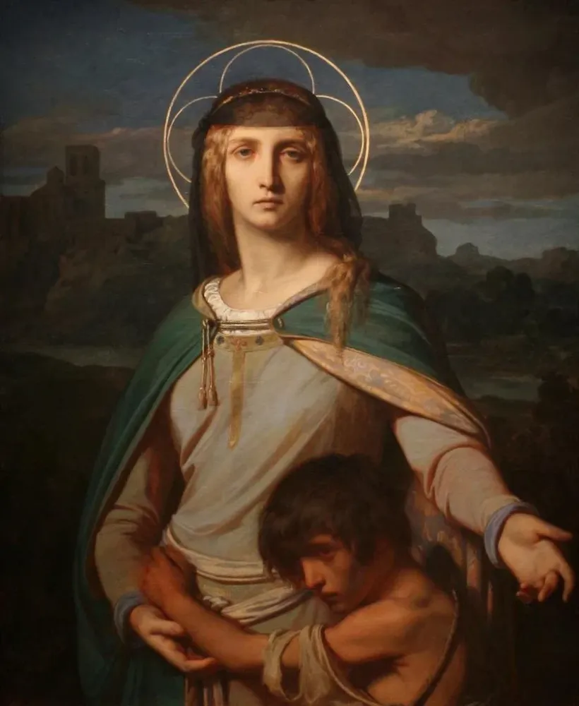 Tableau Sainte Monique dans un paysage - Alexandre Cabanel | Reproduction Artem Legrand