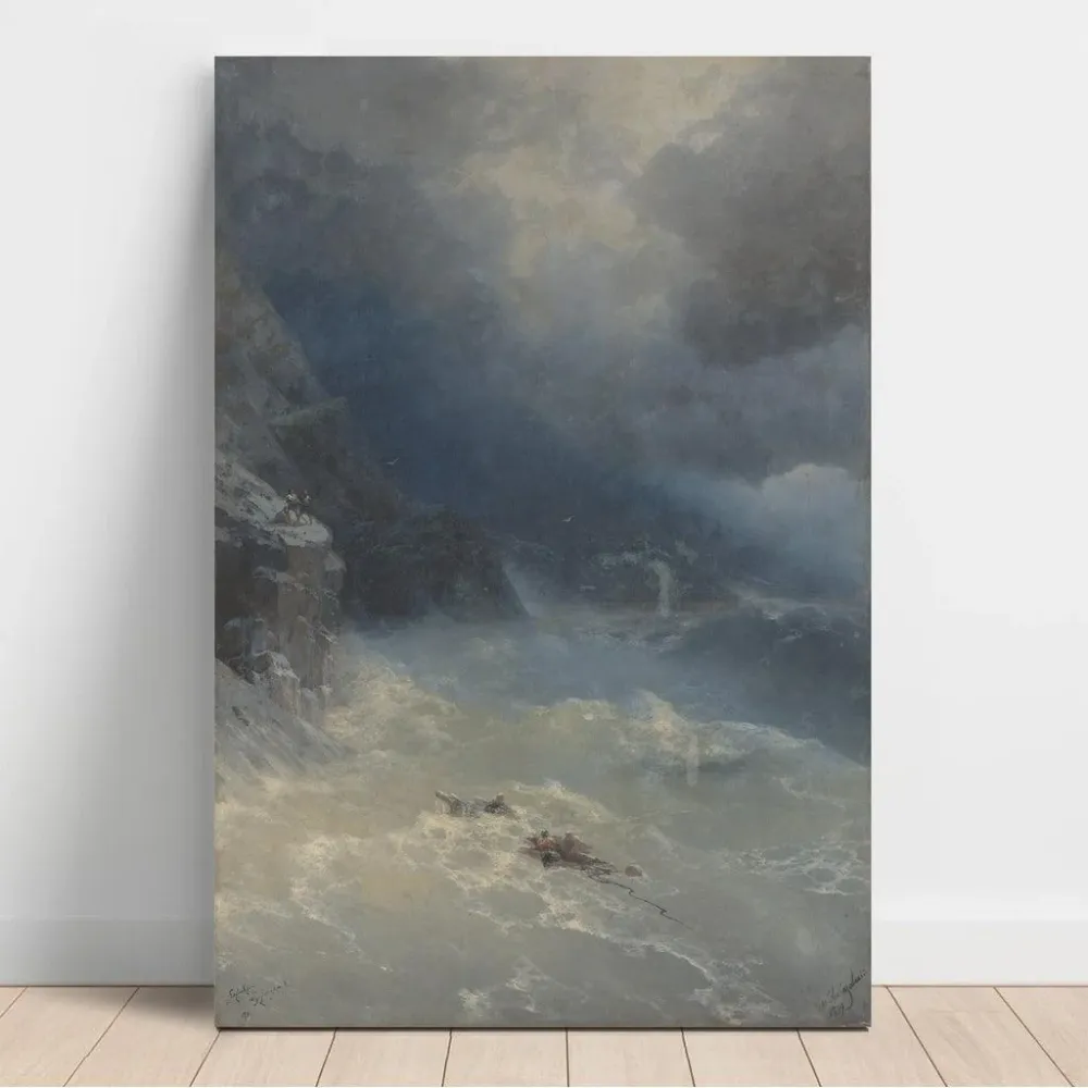 Tableau Storm at Cape Aya - Ivan Konstantinovich Aivazovsky | Reproduction Artem Legrand