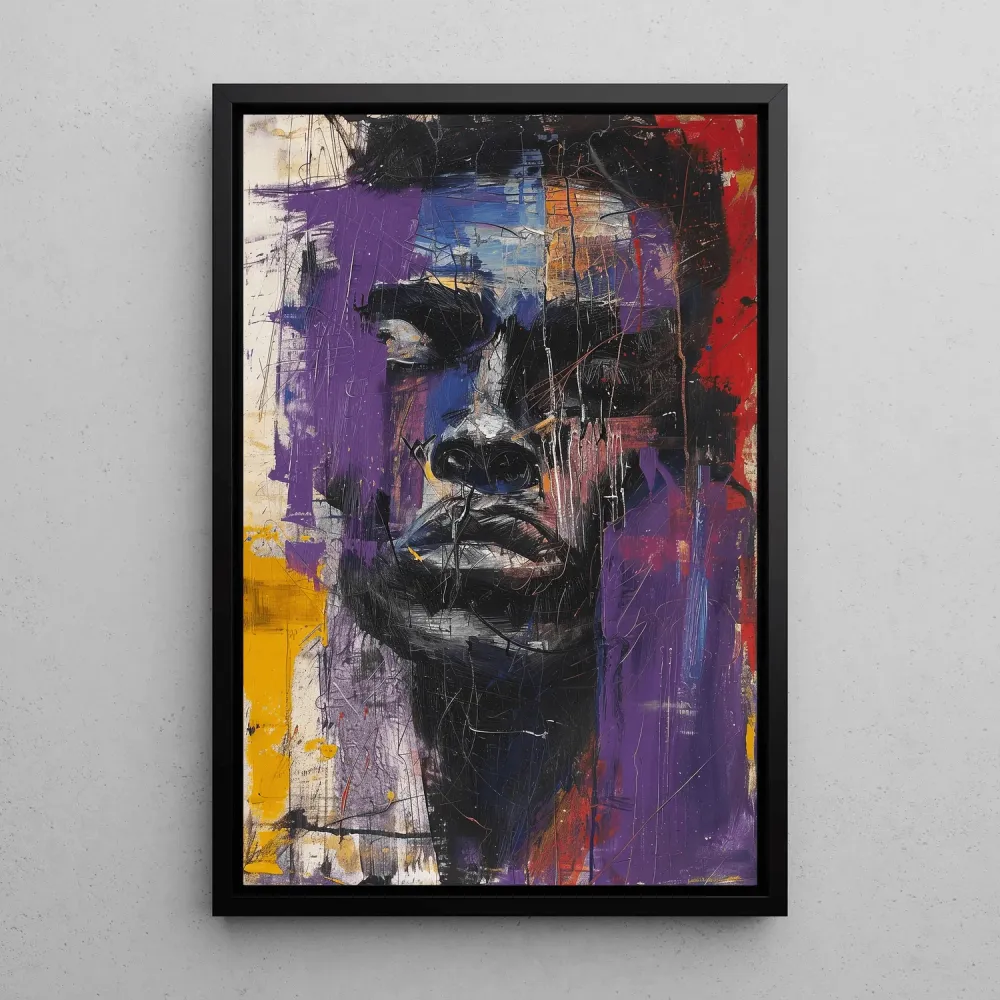 Tableau Street Art – Rage Chromatique | Affiche Urbaine Colorée et Émotionnelle | Poster Portrait Abstrait Moderne Artem L...