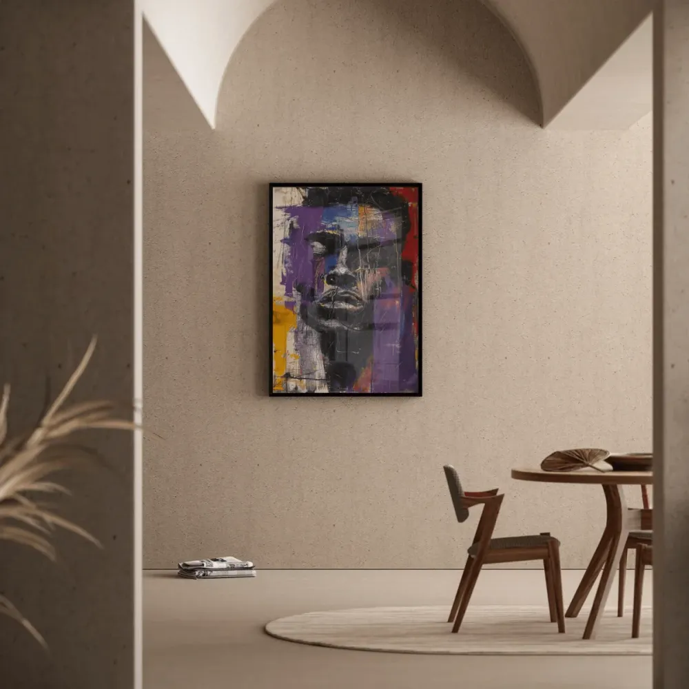 Tableau Street Art – Rage Chromatique | Affiche Urbaine Colorée et Émotionnelle | Poster Portrait Abstrait Moderne Artem L...