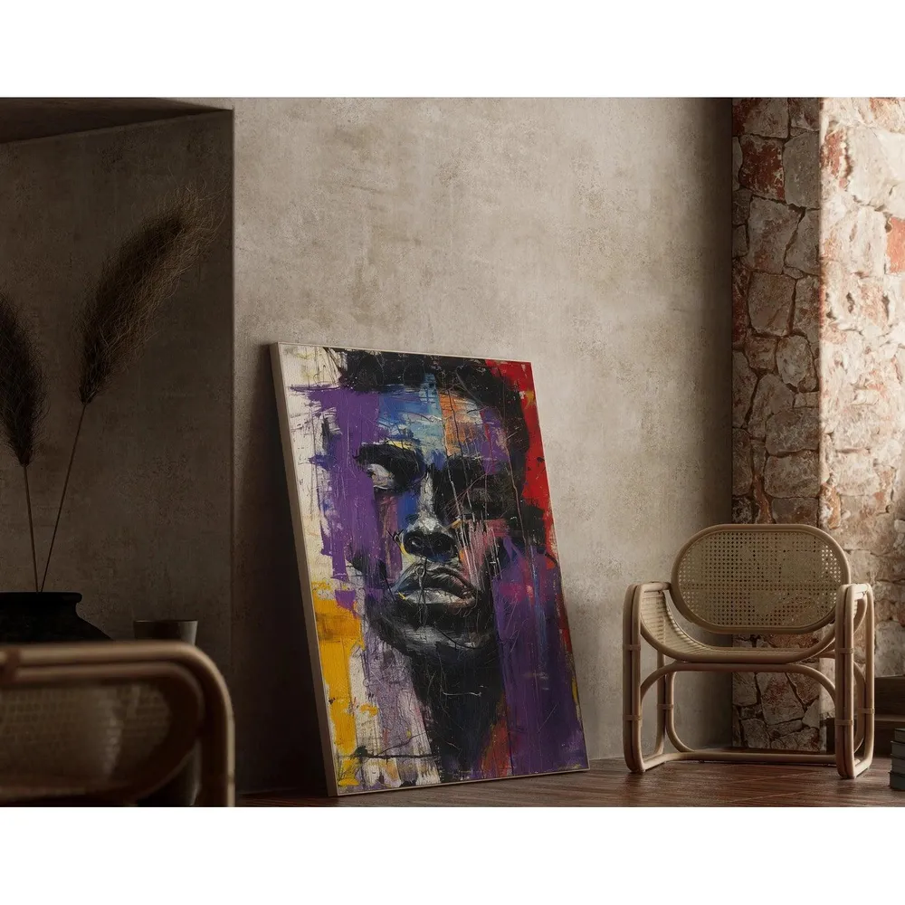 Tableau Street Art – Rage Chromatique | Affiche Urbaine Colorée et Émotionnelle | Poster Portrait Abstrait Moderne Artem L...