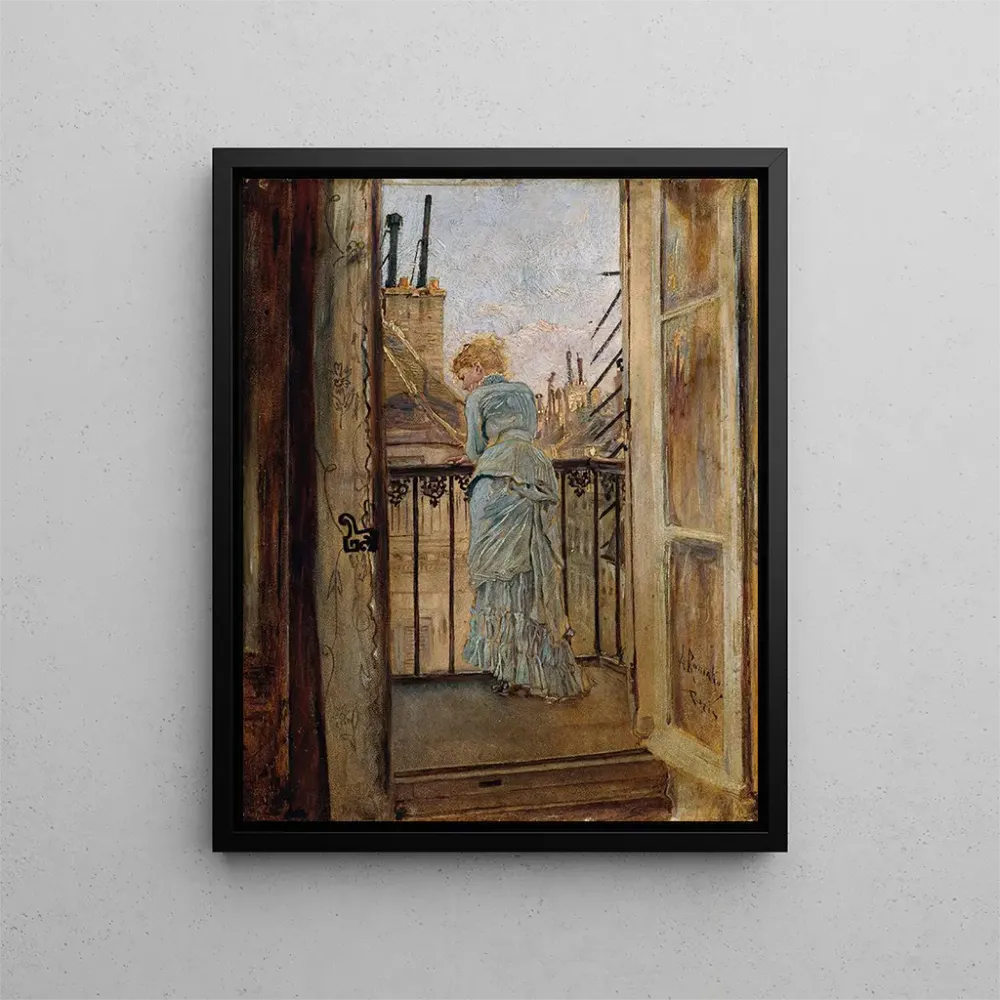 Tableau Sur le balcon - Anton Romako | Reproduction Artem Legrand