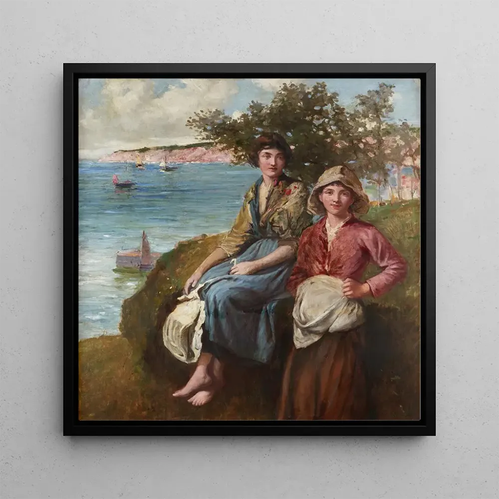 Tableau Sur les falaises - Frederick Morgan | Reproduction Artem Legrand