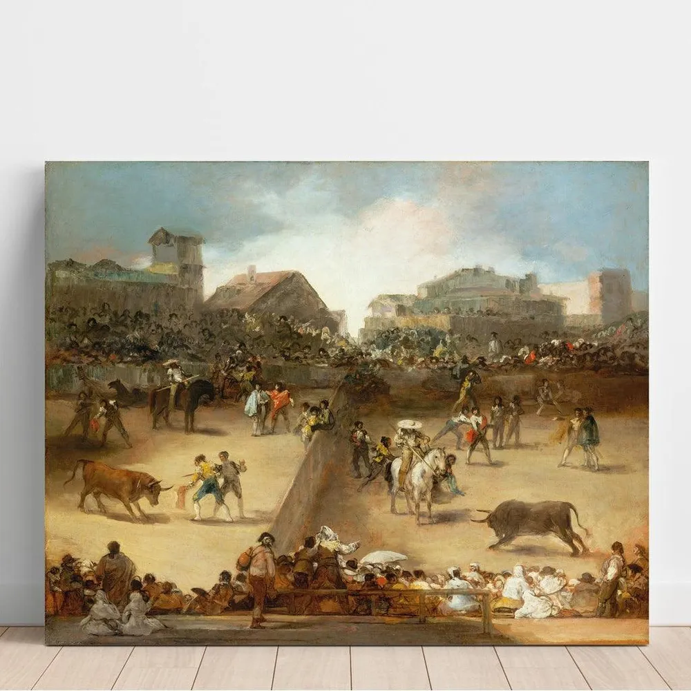 Tableau Tauromachie dans une arène divisée - Francisco de Goya | Reproduction Artem Legrand