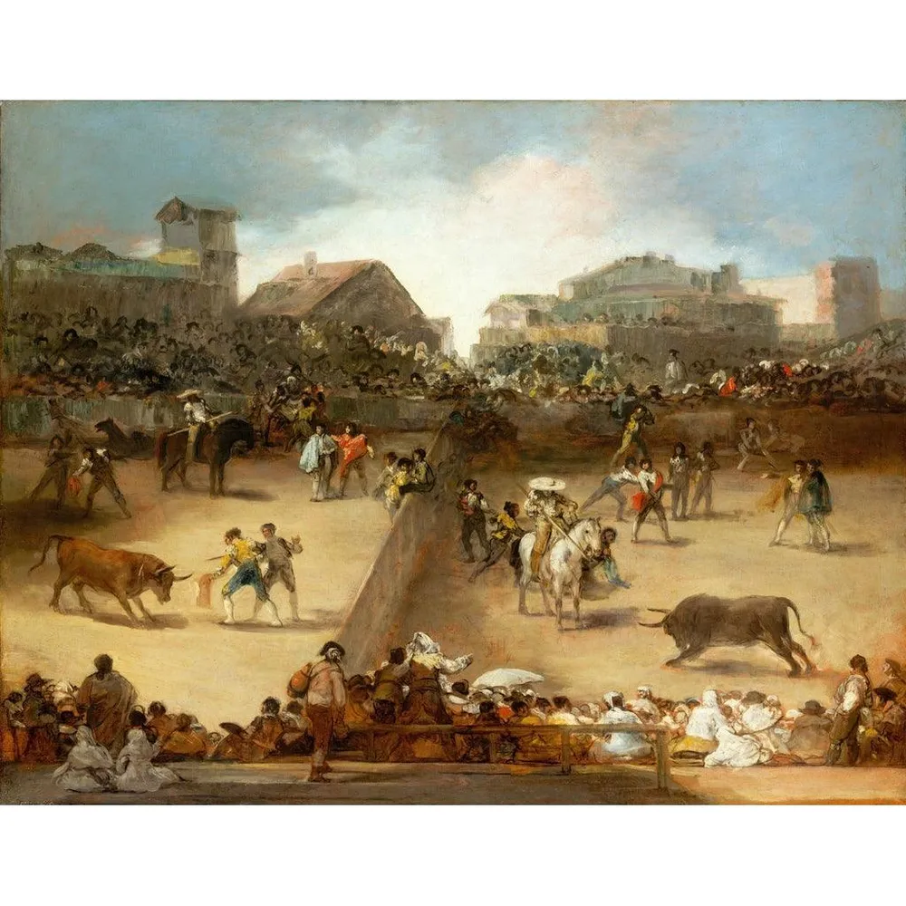Tableau Tauromachie dans une arène divisée - Francisco de Goya | Reproduction Artem Legrand