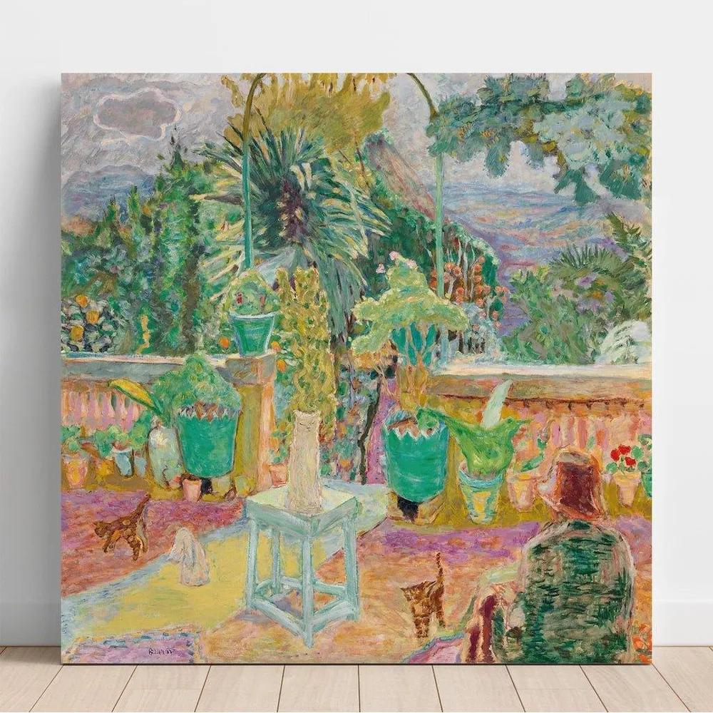 Tableau La Terrasse ou Une Terrasse à Grasse - Pierre Bonnard | Reproduction Artem Legrand