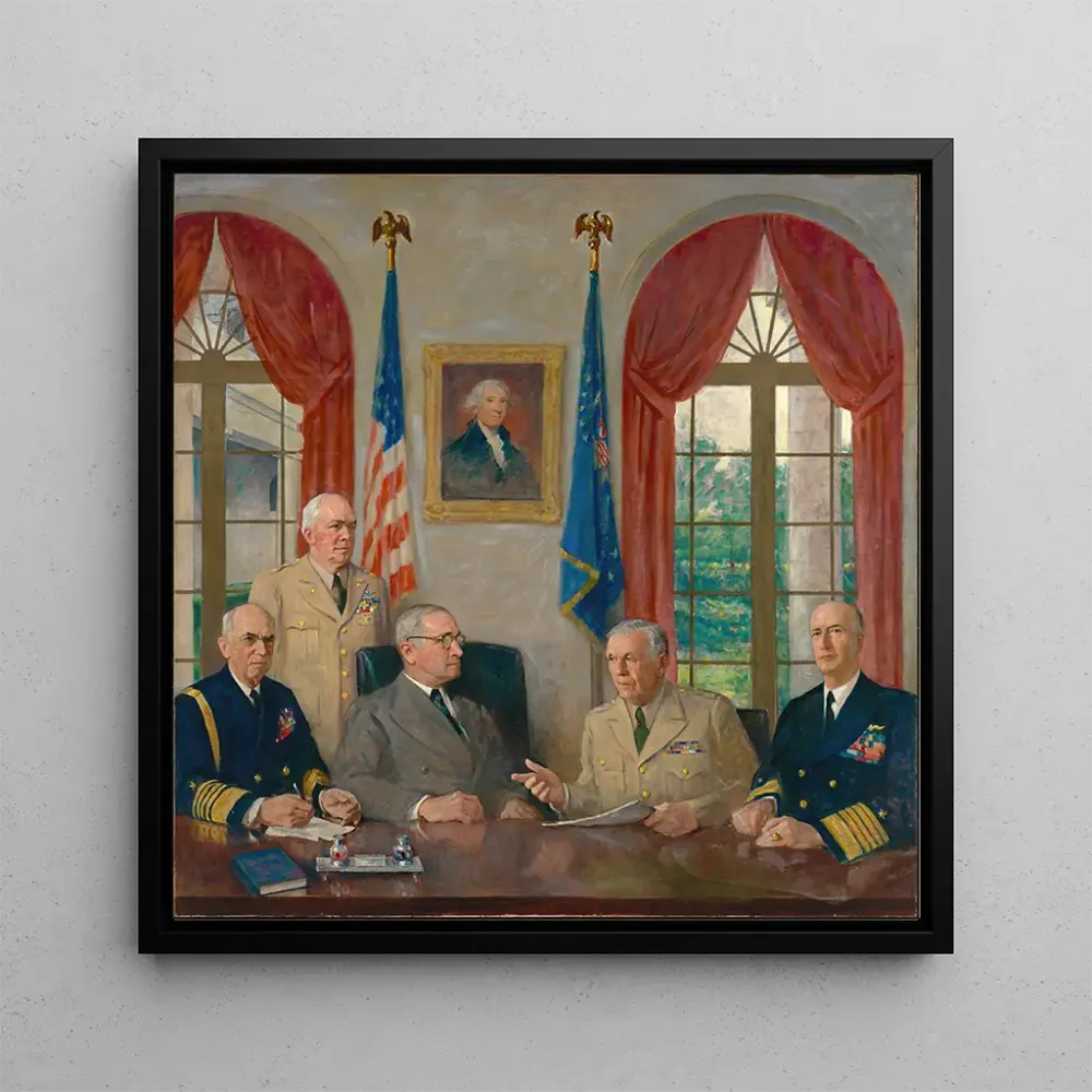 Tableau Truman et ses conseillers militaires - Augustus Vincent Tack | Reproduction Artem Legrand