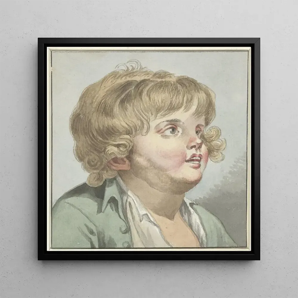 Tableau Tête d'un garçon - Jean-Baptiste Greuze | Reproduction Artem Legrand