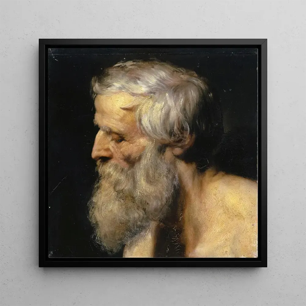 Tableau Tête d'un vieil homme - Ernst Stckelberg | Reproduction Artem Legrand