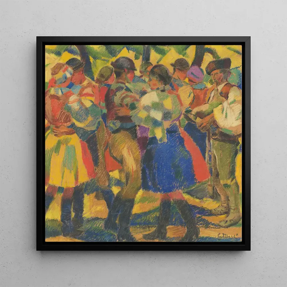 Tableau Étude pour la peinture Mariage I - Gustav Mall | Reproduction Artem Legrand