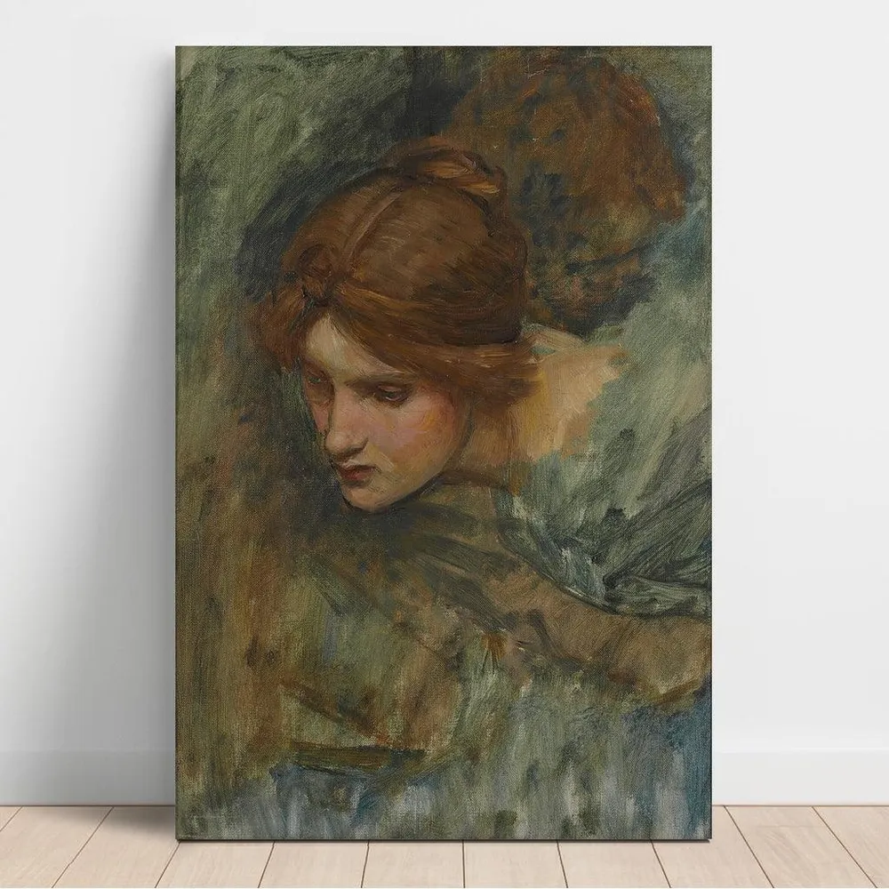 Tableau Étude pour la tête de Vénus dans L'Éveil d'Adonis - John William Waterhouse | Reproduction Artem Legrand