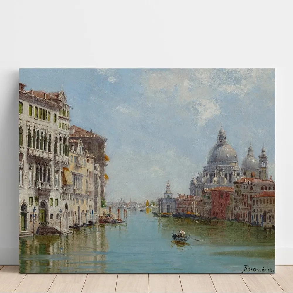 Tableau Une gondole près de Santa Maria della Salute - Antonietta Brandeis | Reproduction Artem Legrand