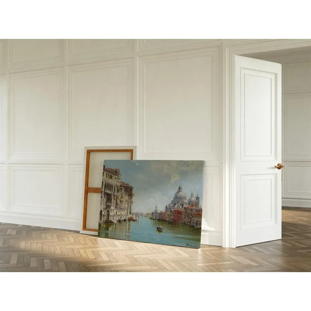 Tableau Une gondole près de Santa Maria della Salute - Antonietta Brandeis | Reproduction Artem Legrand