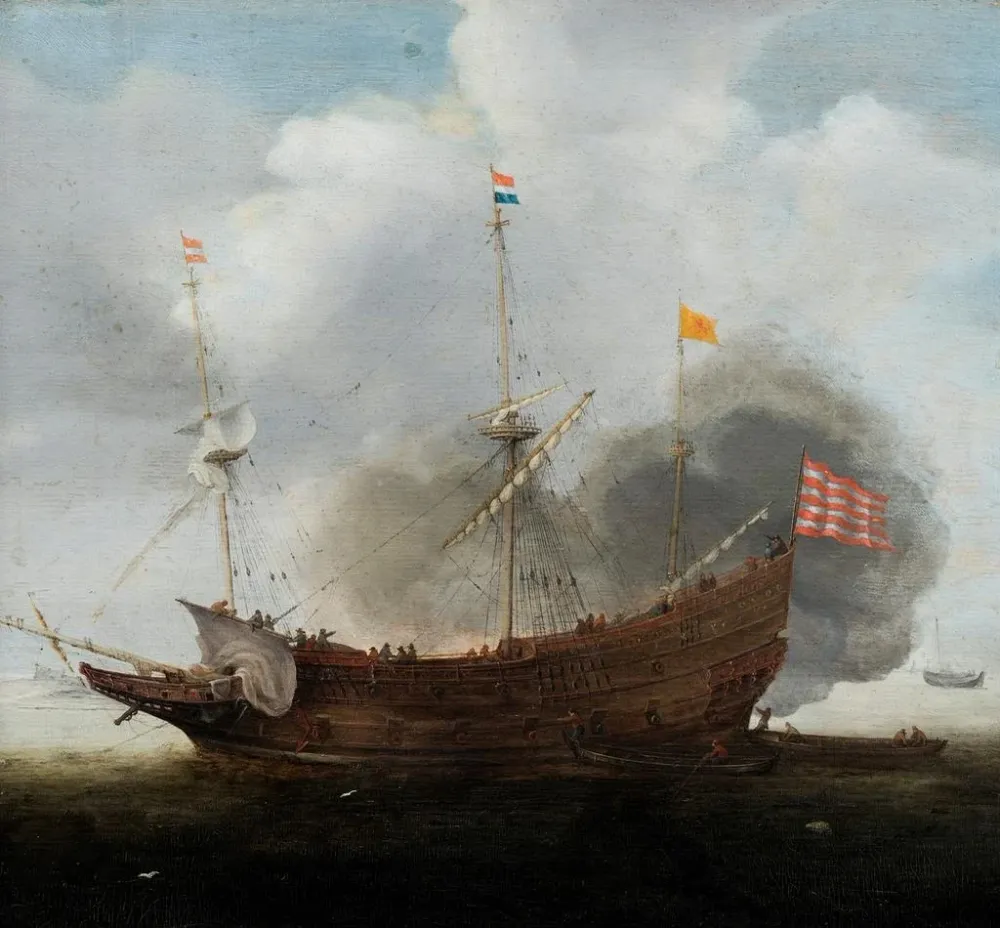 Tableau Un vaisseau de guerre - Hendrik Cornelisz Vroom | Reproduction Artem Legrand