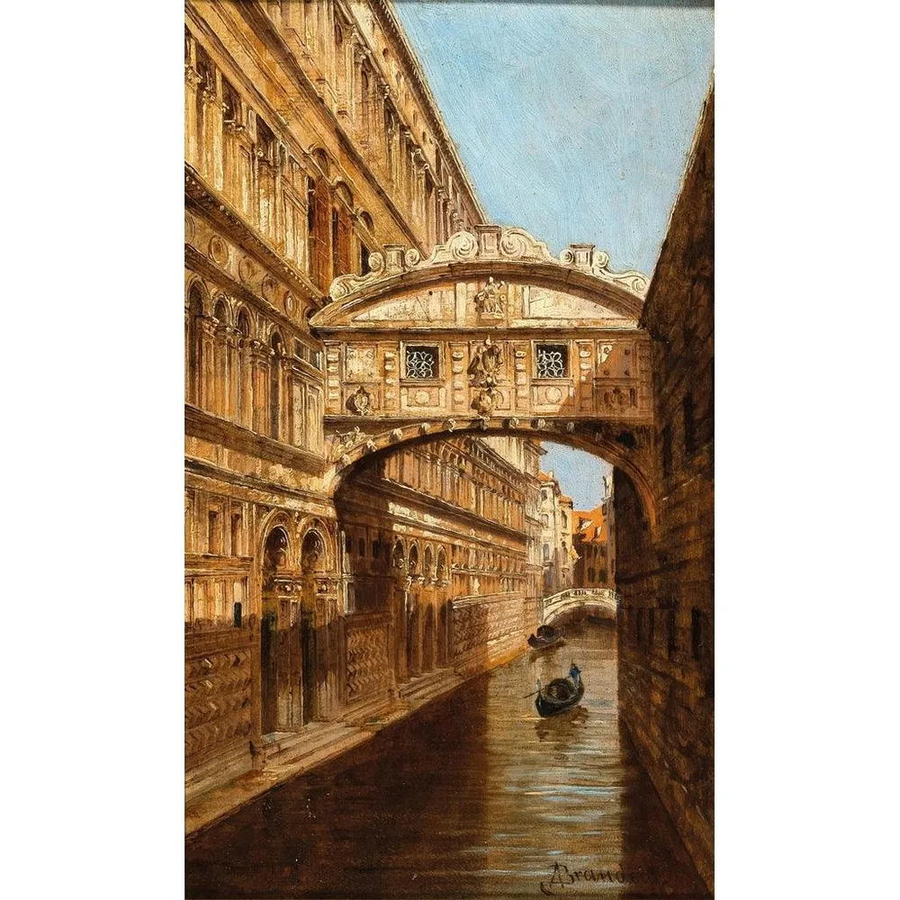 Tableau Venise, le pont des Soupirs - Antonietta Brandeis | Reproduction Artem Legrand