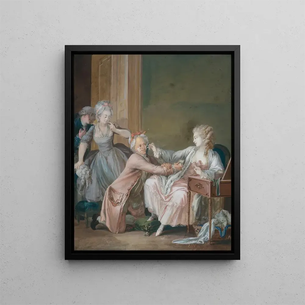 Tableau Le Vieillard fard - Antoine Borel | Reproduction Artem Legrand