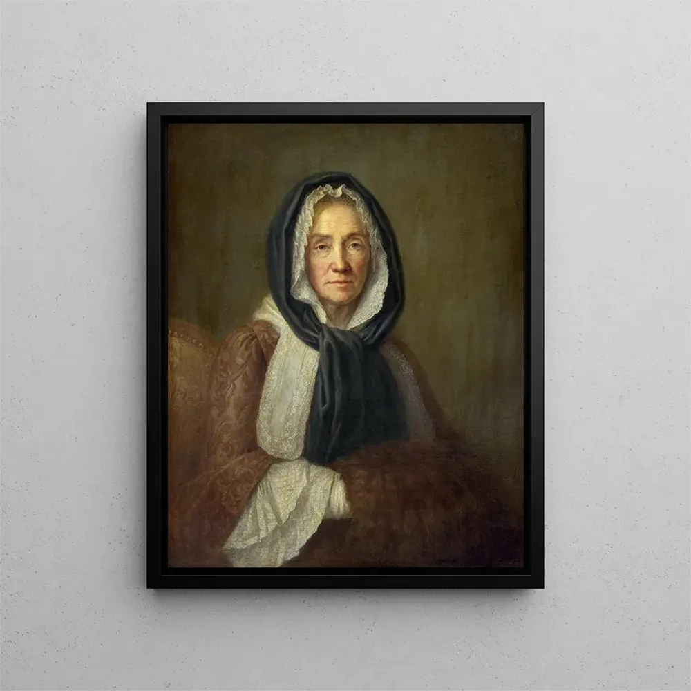 Tableau Vieille femme avec un manchon - Anonyme | Reproduction Artem Legrand