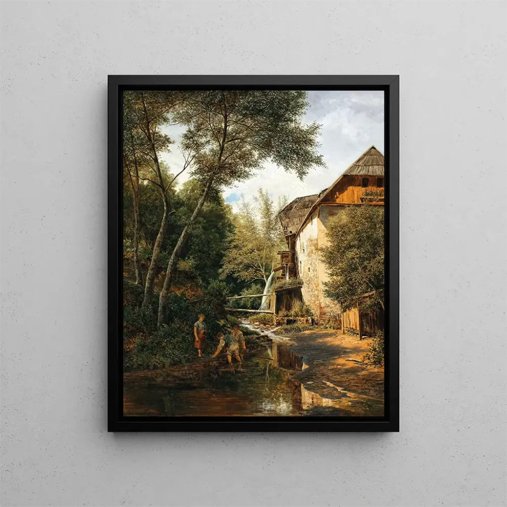 Tableau Un vieux moulin au-dessus de Pörtschach - Alfred Zoff | Reproduction Artem Legrand