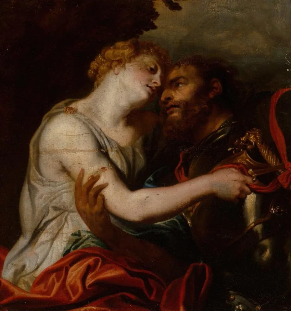 Tableau Vénus désarmant Mars - Suiveur d'Anthony van Dyck | Reproduction Artem Legrand