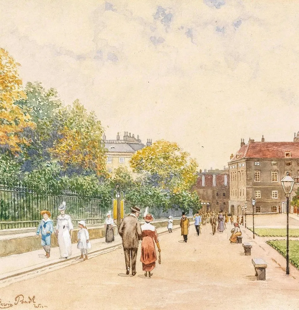 Tableau Au Volksgarten - Erwin Pendl | Reproduction Artem Legrand