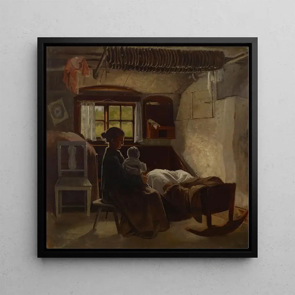 Tableau Vue intérieure d'un salon de Uusimaa - Albert Edelfelt | Reproduction Artem Legrand