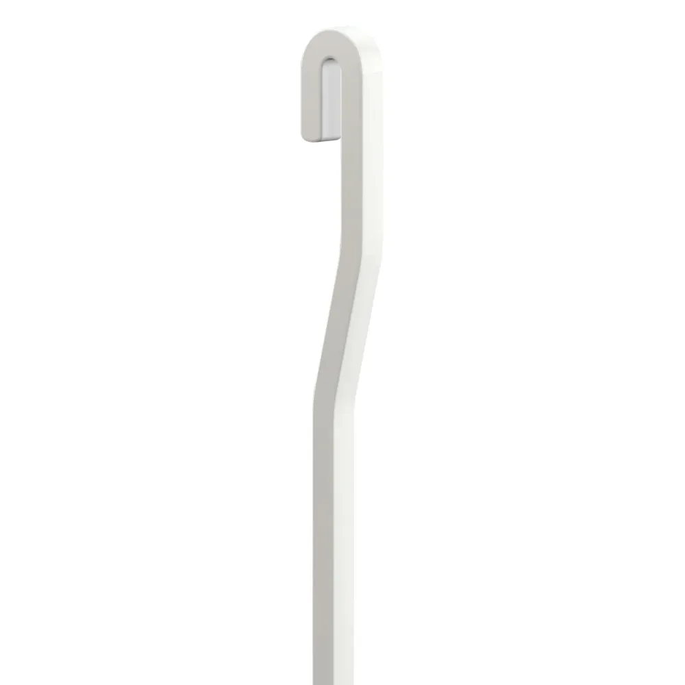 Tige Blanche en aluminium coudée 4 mm - Accessoire Cimaise Tableau ArtiTeq