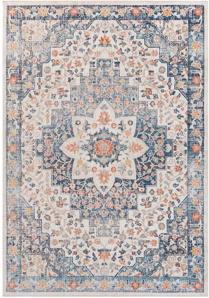 ARVADA Tapis d'Extérieur/Intérieur Bleu/Beige 200x275
