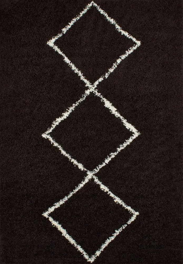 ASMA - Tapis berbère café losange - ASM380CAF