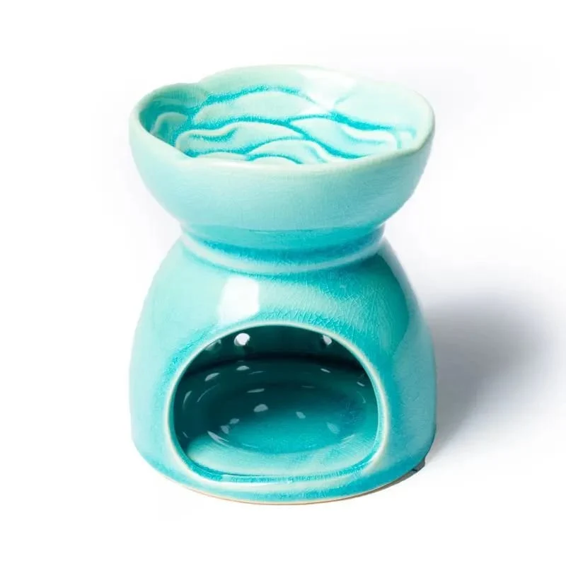 Brûle parfum en céramique turquoise : Arbre de Vie Astroya
