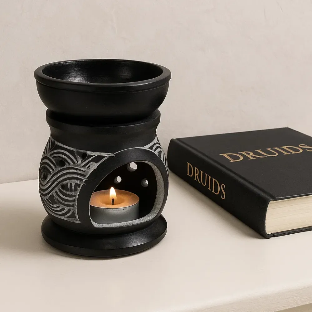 Brûle parfum en stéatite - Noeuds celtiques Astroya