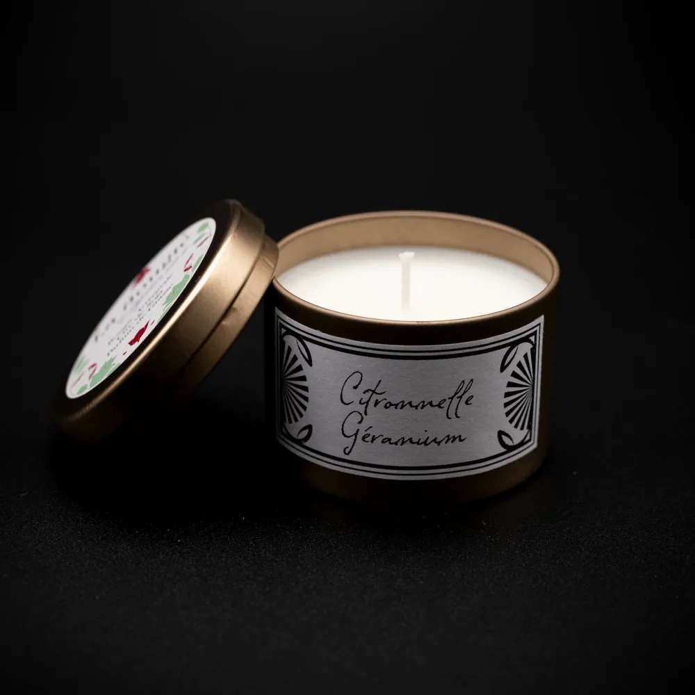 Bougie parfumée citronnelle en cire de soja naturelle - Ambiance d’été fraîche et légère Atelier Alphonsine