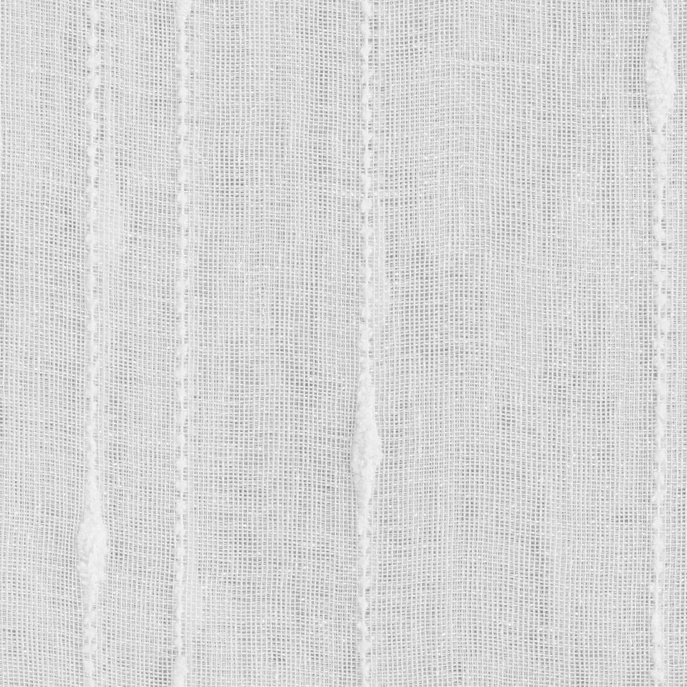 Atmosphera Rideau Voilage Anissa 135x260cm - Prêt à poser avec anneaux - Blanc