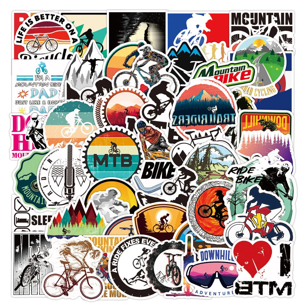 Autocollants Graffiti Vélo De Montagne Vintage