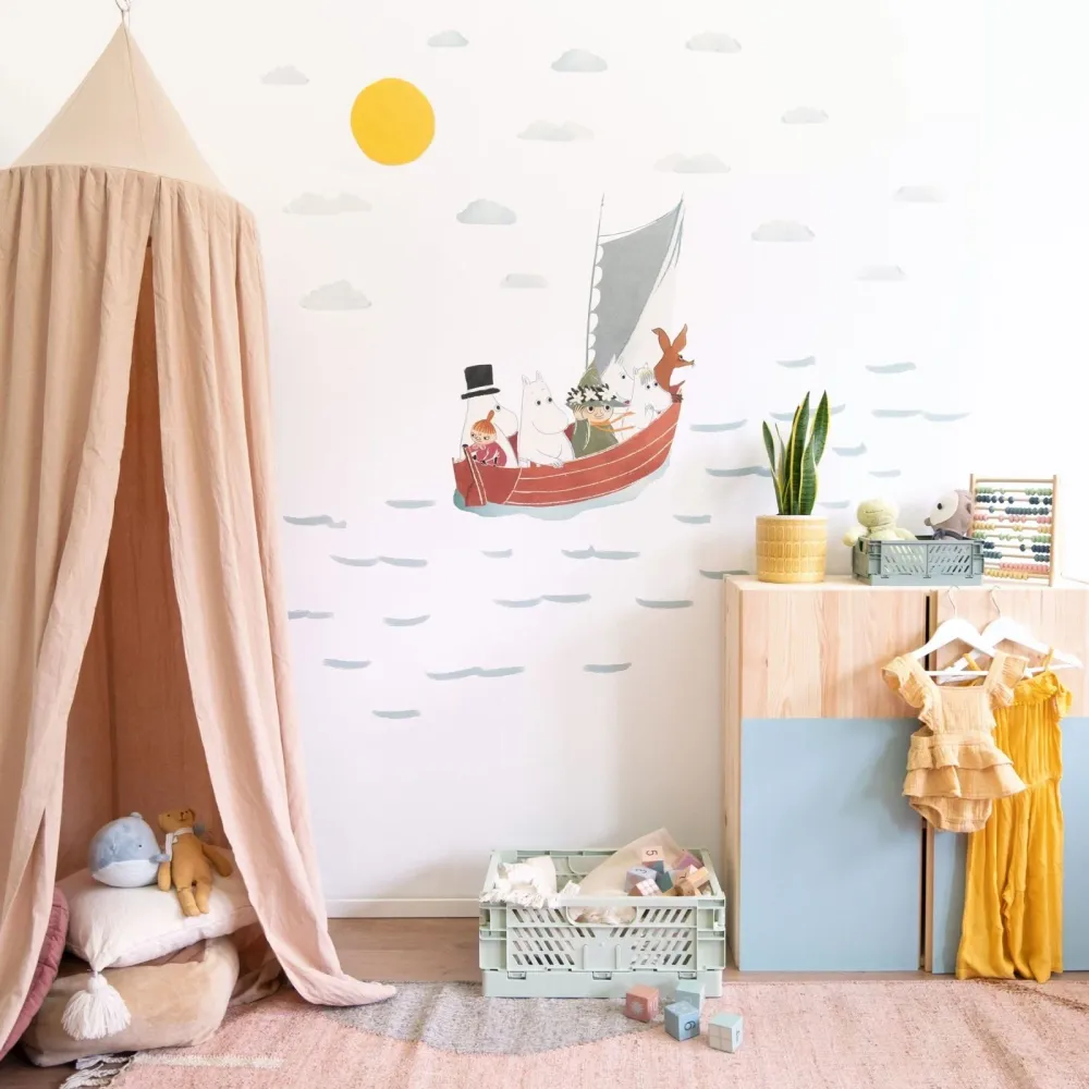 Autocollants muraux Aventure en mer des Moomins