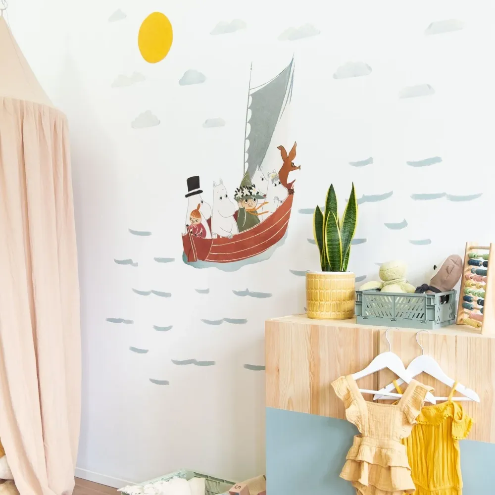 Autocollants muraux Aventure en mer des Moomins