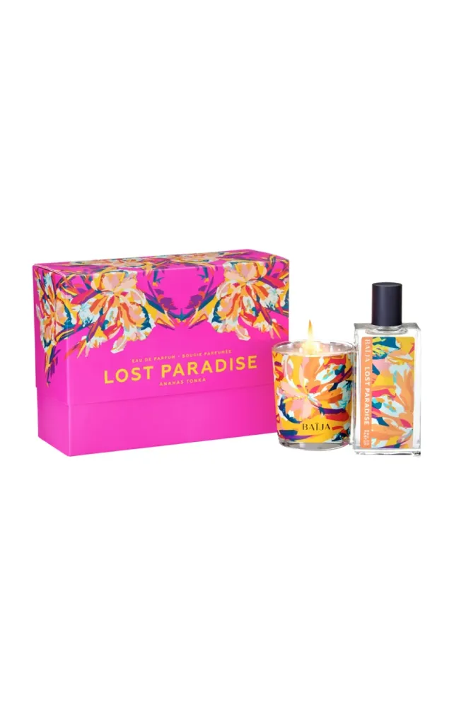 Coffret Lost Paradise - Bougie & eau de parfum - Ananas & tonka Baija