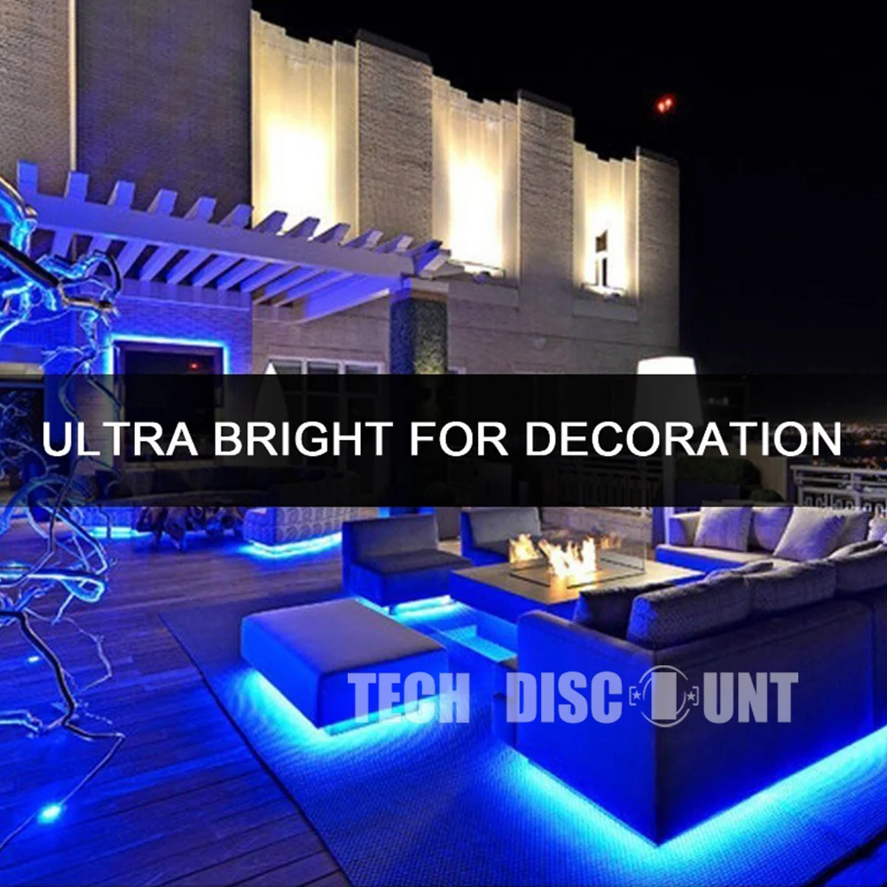 TD® Bande Lumineuse LED Guirlandes Flexible Multicolore Décoration Noël Anniversaire Halloween Chaîne Jardin Cérémonie Mar...