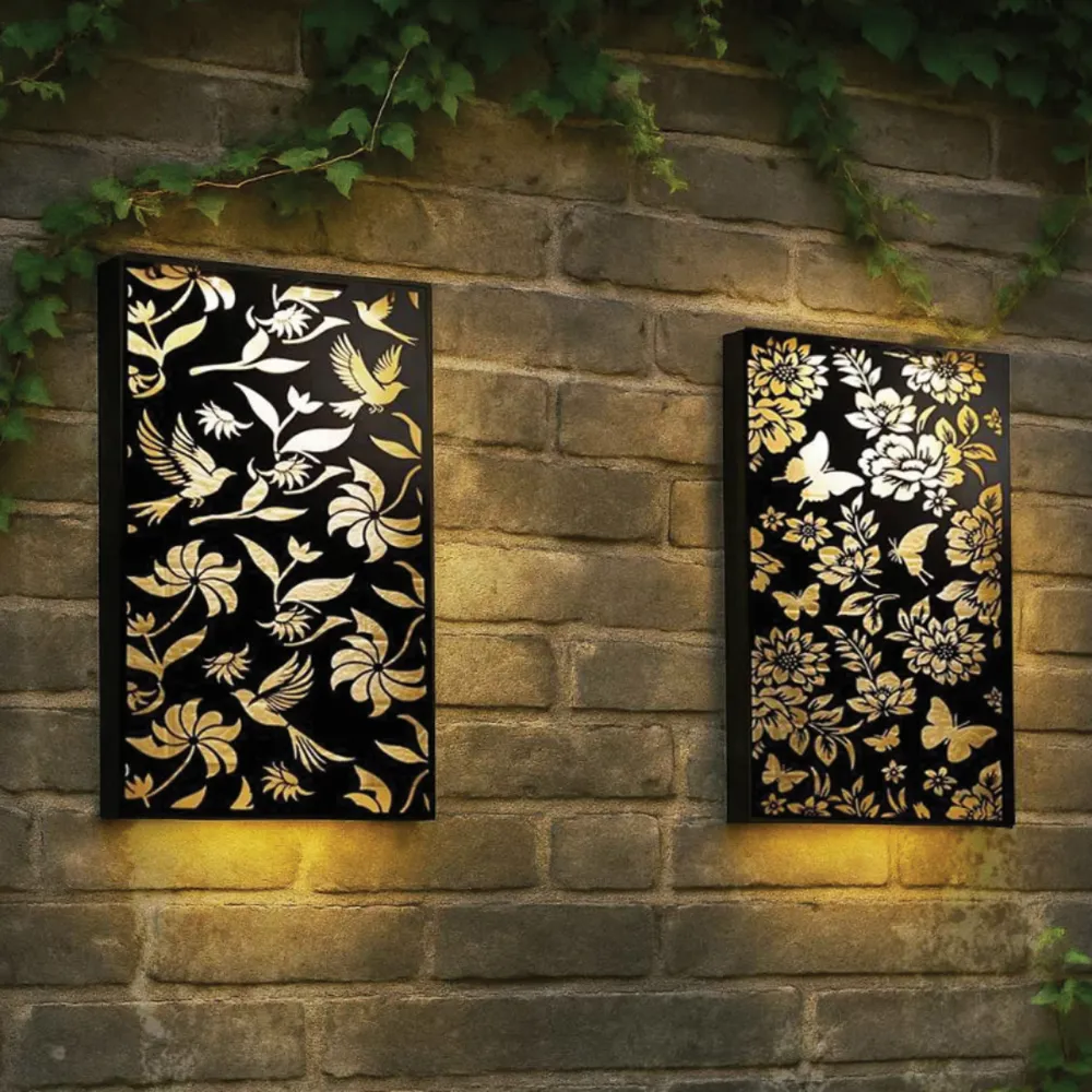 Panneau solaire mural en métal colibri grand/petit Butterfly Betley Butterfly