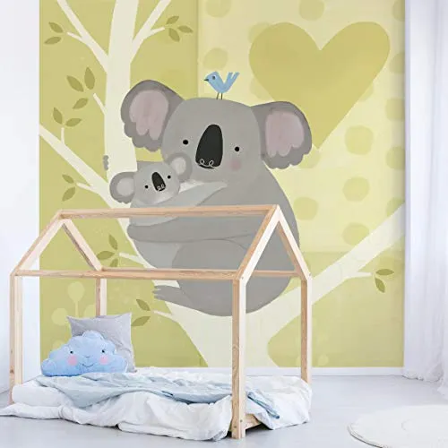 Papier peint adhésif - Mum And I - Koalas - Mural Carré 240 x 240 cm Bilderwelten