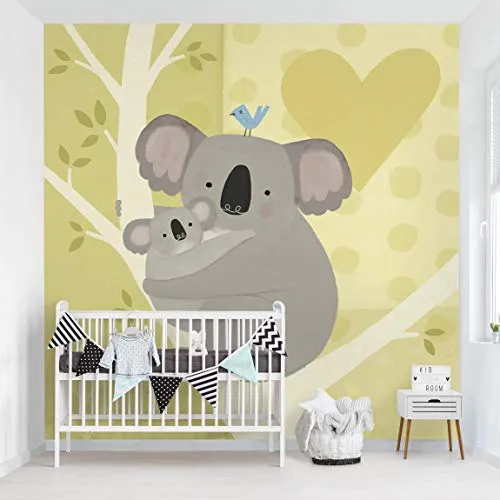 Papier peint adhésif - Mum And I - Koalas - Mural Carré 240 x 240 cm Bilderwelten