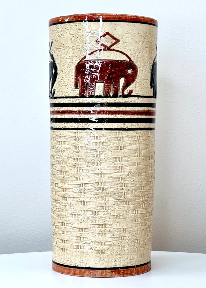 Bitossi (Italie) Vase 'Osier' 12"