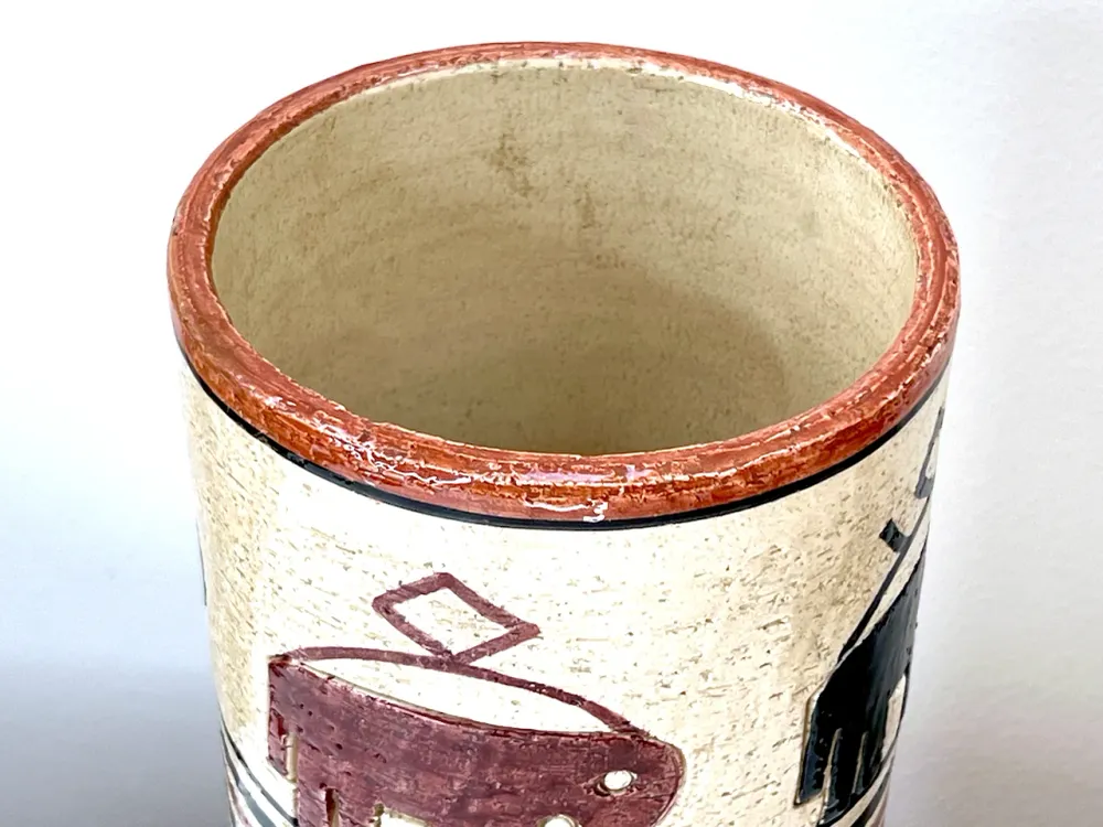 Bitossi (Italie) Vase 'Osier' 12"